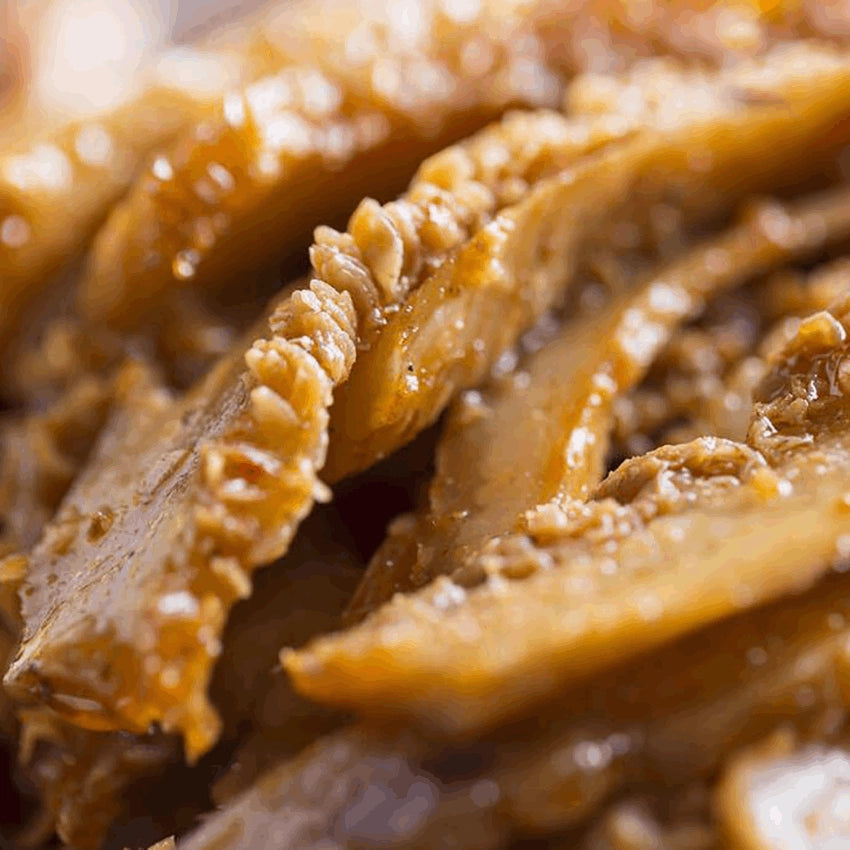 HKTasty 滷水牛肚特寫,口感鮮嫩入味的經典小吃