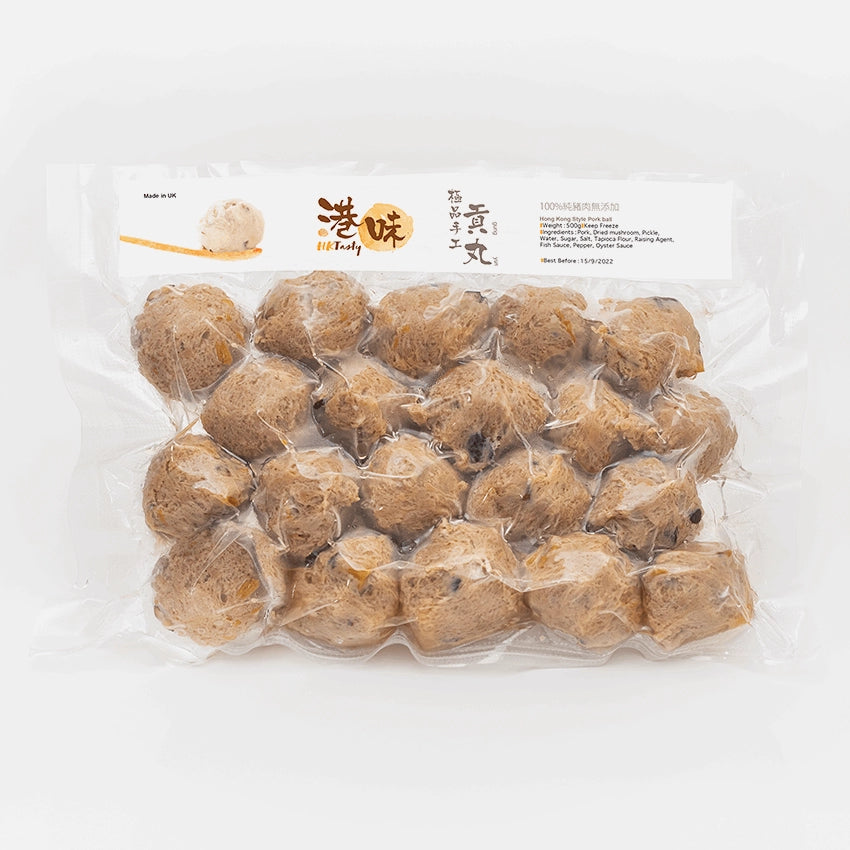 HKTasty 香菇貢丸包裝,港式經典肉丸