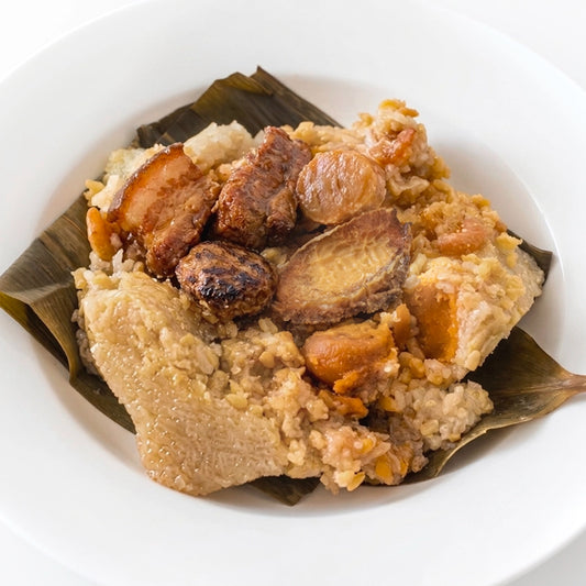 Abalone & Conpoy Savoury Rice Dumpling 鮑魚瑤柱鹹肉糭