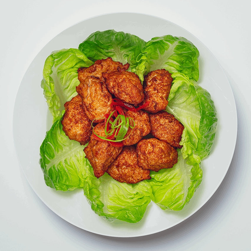 Deep Fried Chicken Mince with Tofu 豆腐雞波 (Dau Fu Gai Bo)