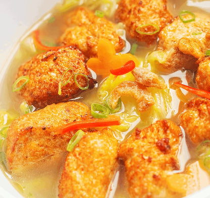 Deep Fried Chicken Mince with Tofu 豆腐雞波 (Dau Fu Gai Bo)