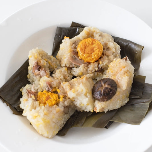 Savoury Pork & Salted Egg Sticky Rice Dumpling 五香鹹肉糭
